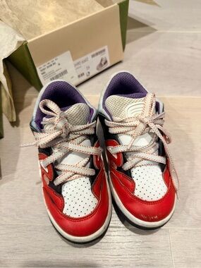 Gucci Kids Red and White Athletic Sneakers